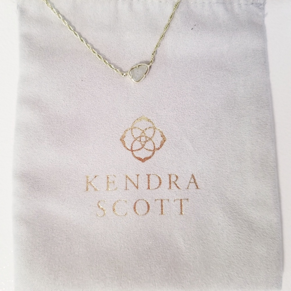 Kendra Scott drusy opaque agate necklace